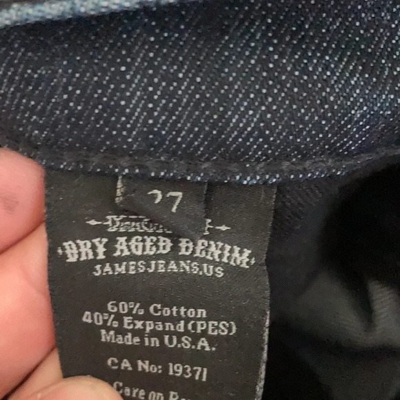 James Jeans Black Icon Flap Sz 27 - Picture 6 of 7